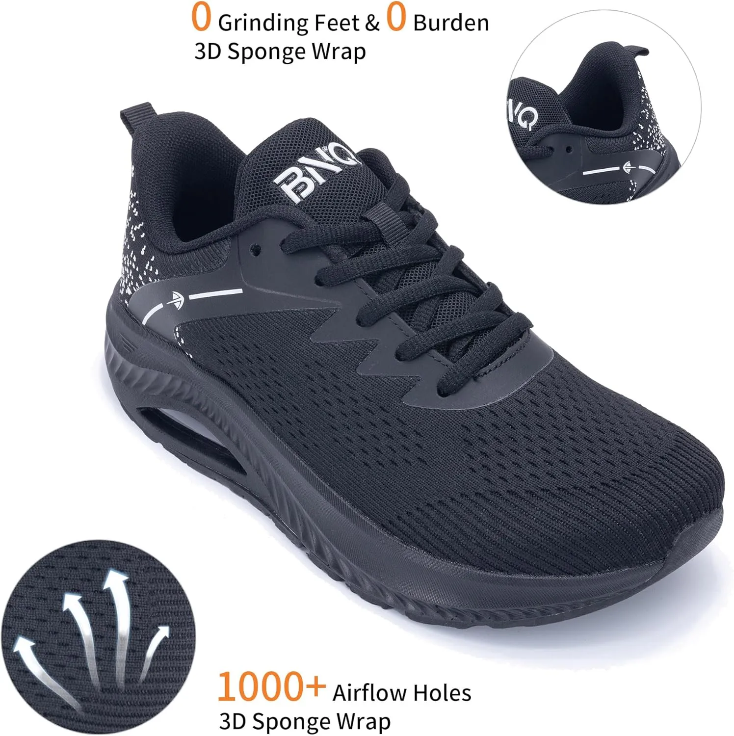 Womens Arch Support Walking Shoes Wide Toe Box Orthotic Sneakers Air Tennis Shoes for Plantar Fasciitis Pain Relief, Size 6-11