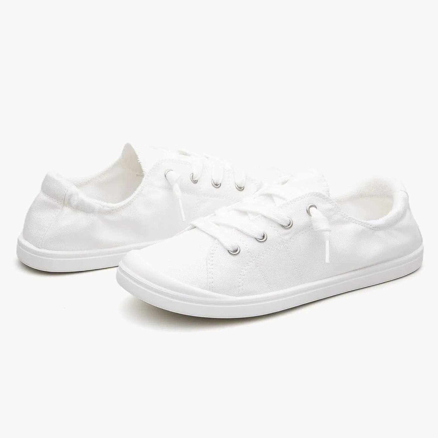Women's Fashion Casual Slip-On Sneakers Comfort Lightweight Low Top Canvas Shoes