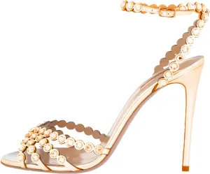 Women's High Heel Sandals with Sparkling Rhinestones by [Oakum] - Ankle Strap Design, Sexy & Elegant for Special Occasions