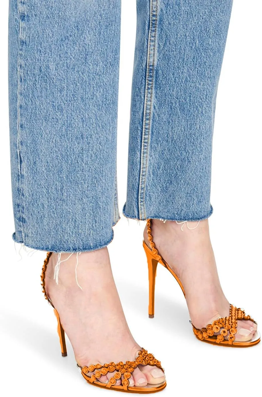 Women's High Heel Sandals with Sparkling Rhinestones by [Oakum] - Ankle Strap Design, Sexy & Elegant for Special Occasions