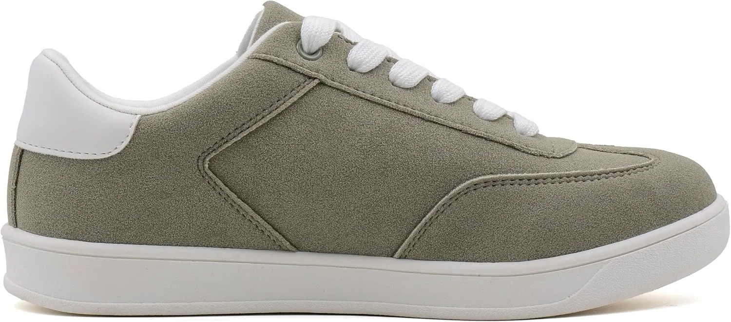 Women's Lace Up Trendy Sneaker Classic Fashion Low Top Walking Shoes