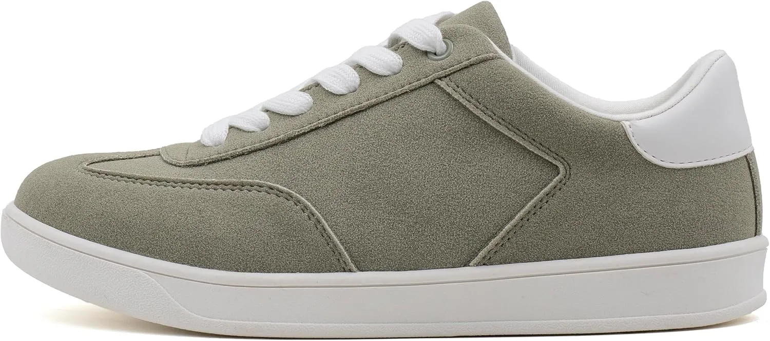 Women's Lace Up Trendy Sneaker Classic Fashion Low Top Walking Shoes