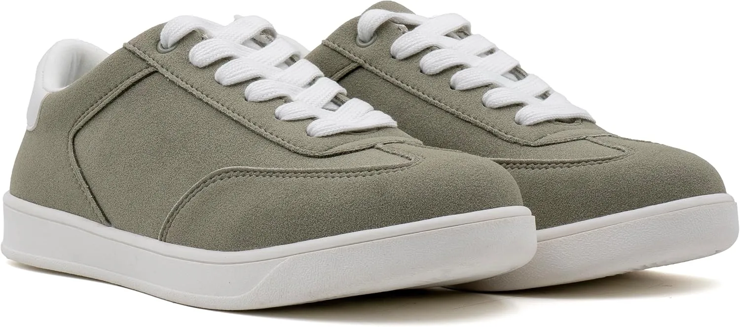 Women's Lace Up Trendy Sneaker Classic Fashion Low Top Walking Shoes
