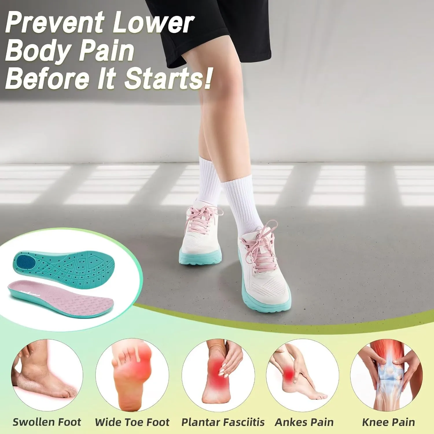 Women's Orthopedic Diabetic Wide Running Shoes: Comfortable Casual Arch Support Plantar Fasciitis Fashion Sneakers, High Arch Work Tennis Walking Shoes for Foot and Heel Pain Relief