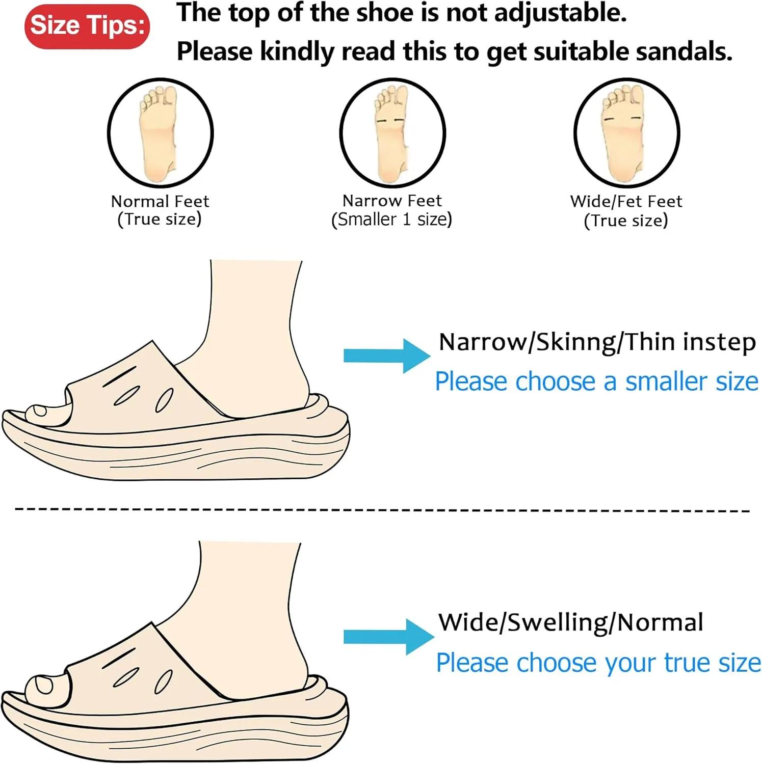 Womens Recovery Sandals Slides for Mens Plantar Fasciitis Sport for Sandals Comfortable Orthotic Athletic Arch Support Slides, Lightweight Cloud Slippers Thick Cushion Open Toe