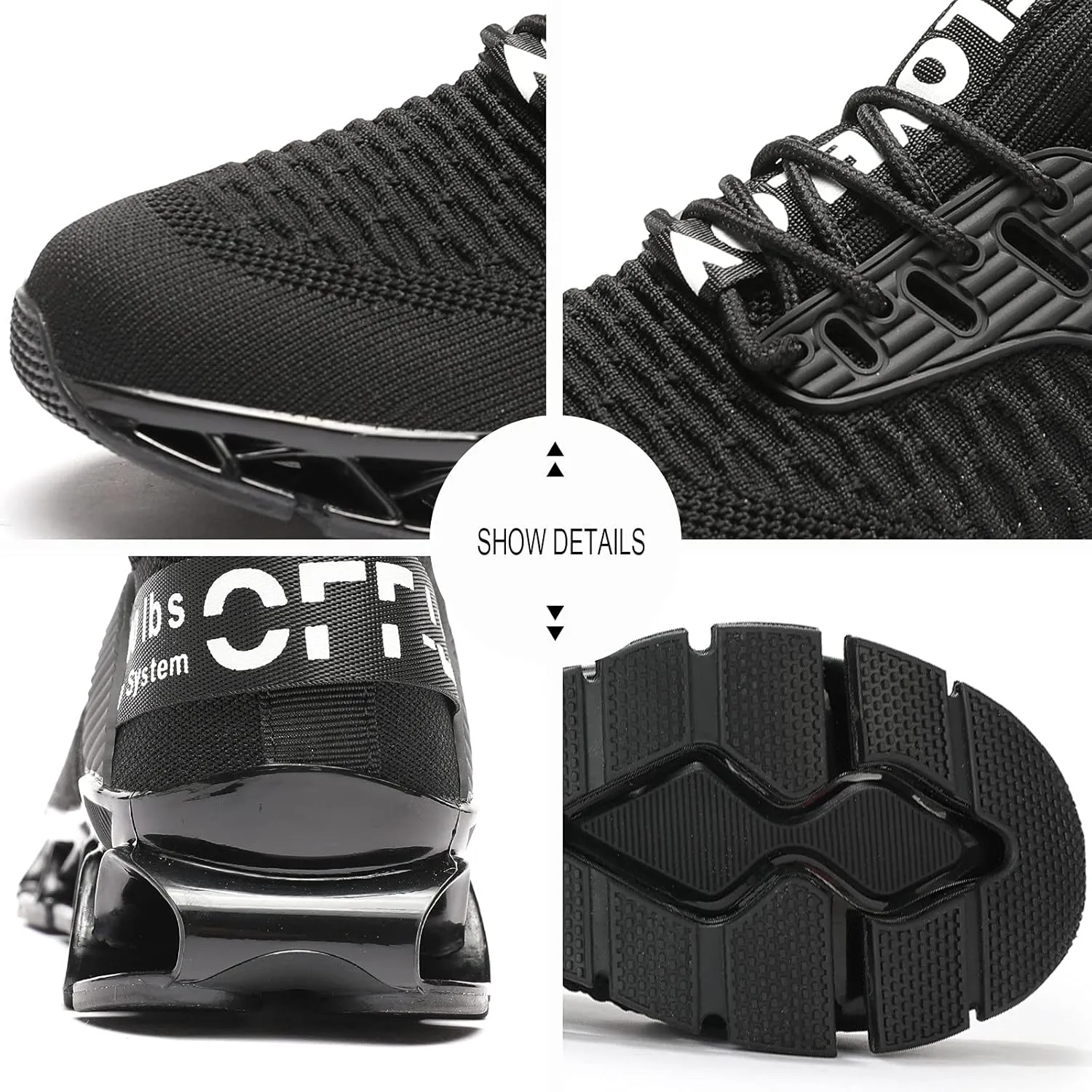 Womens Running Shoes Blade Tennis Walking Fashion Sneakers Breathable Non Slip Gym Sports Work Trainers