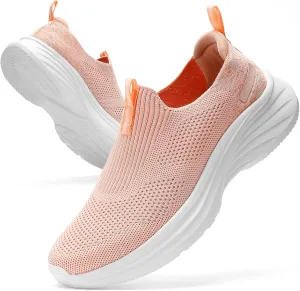 Women's Slip On Walking Shoes Tennis Comfort Athletic Gym Sneakers