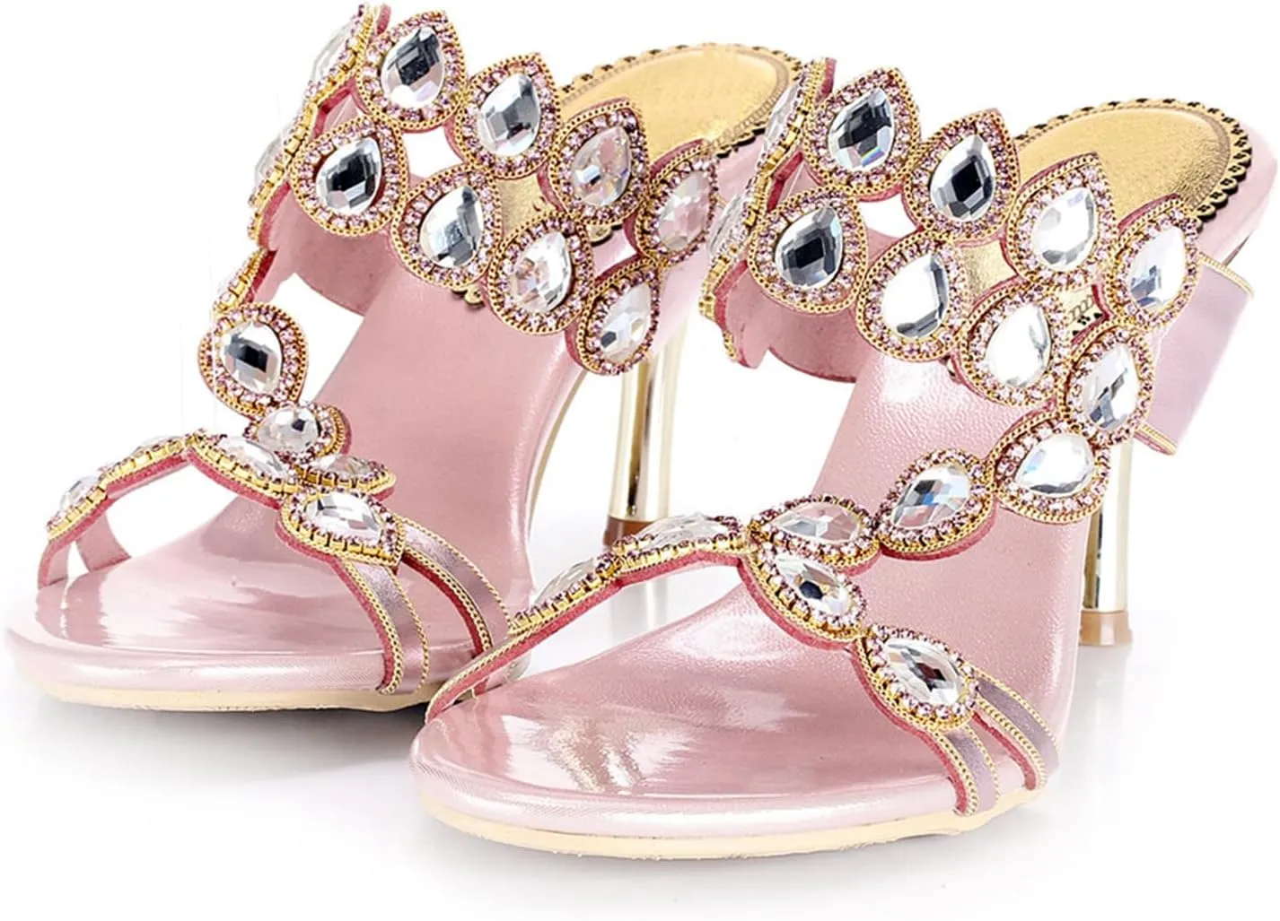 Women's Stylish Sparkle Rhinestone Sandals Jeweled Sandals Summer Sandals Womens Mules Sandals