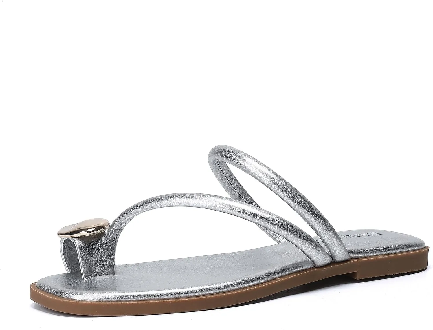 Women's Toe Ring Thong Sandals Open Toe Slide Flat Sandals Casual Summer Flip Flop Flat Sandals