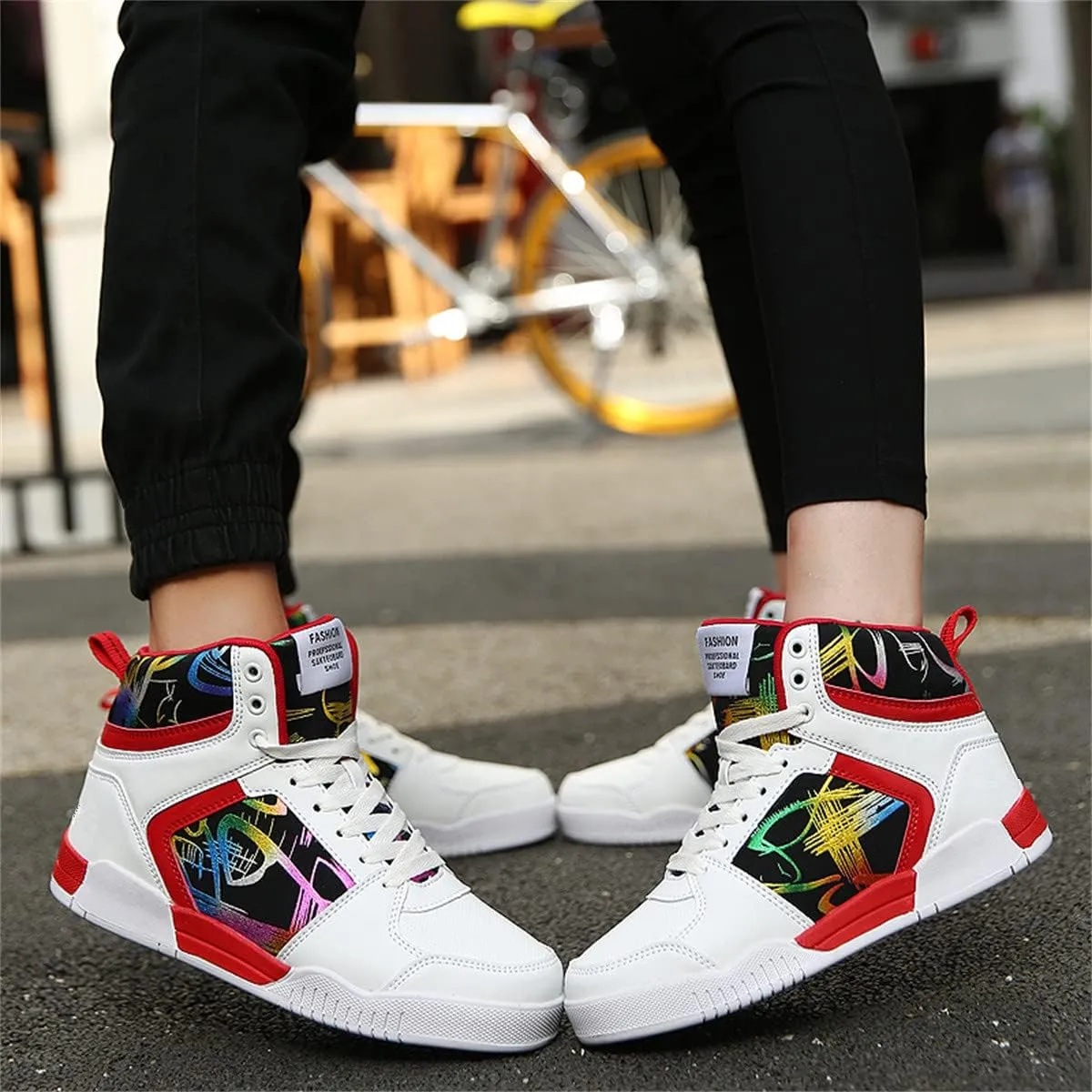Women's Trendy High Top Skate Sneakers