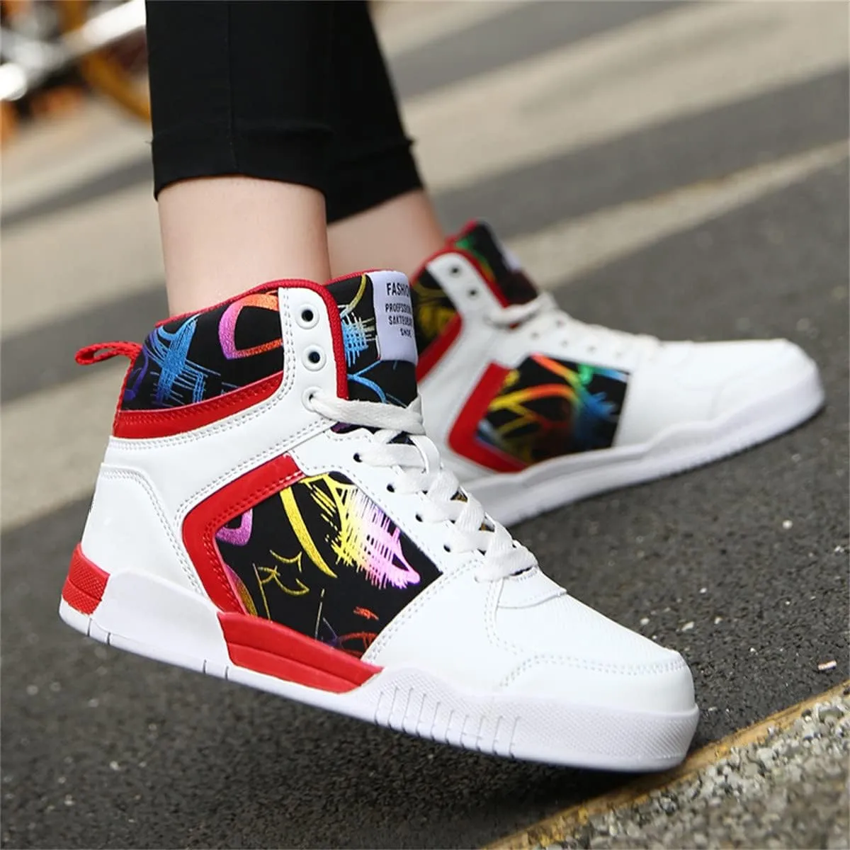 Women's Trendy High Top Skate Sneakers