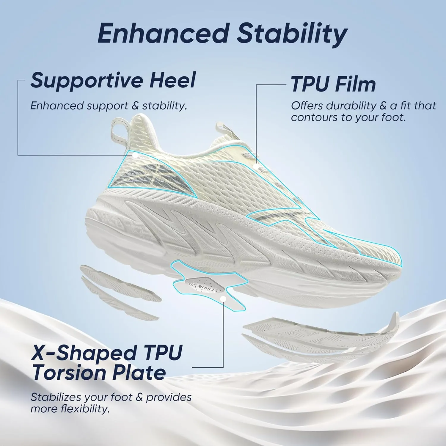 Women's Walking Shoes Comfortable ActiveEase Running Tennis Athletic Gym Workout Cross Training Sneakers
