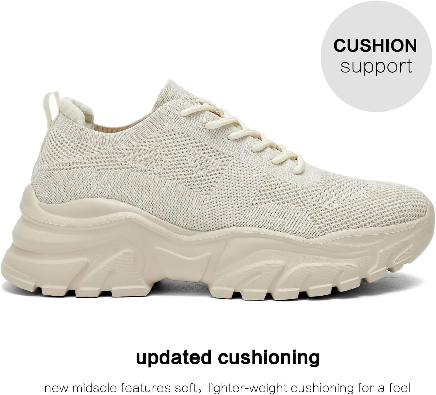 Womens Walking Shoes Non Slip Ladies Running Fashion Athletic Sneakers Work Gym Tennis Athletic Sports Comfort Breathable Lightweight Mesh Soft Sole