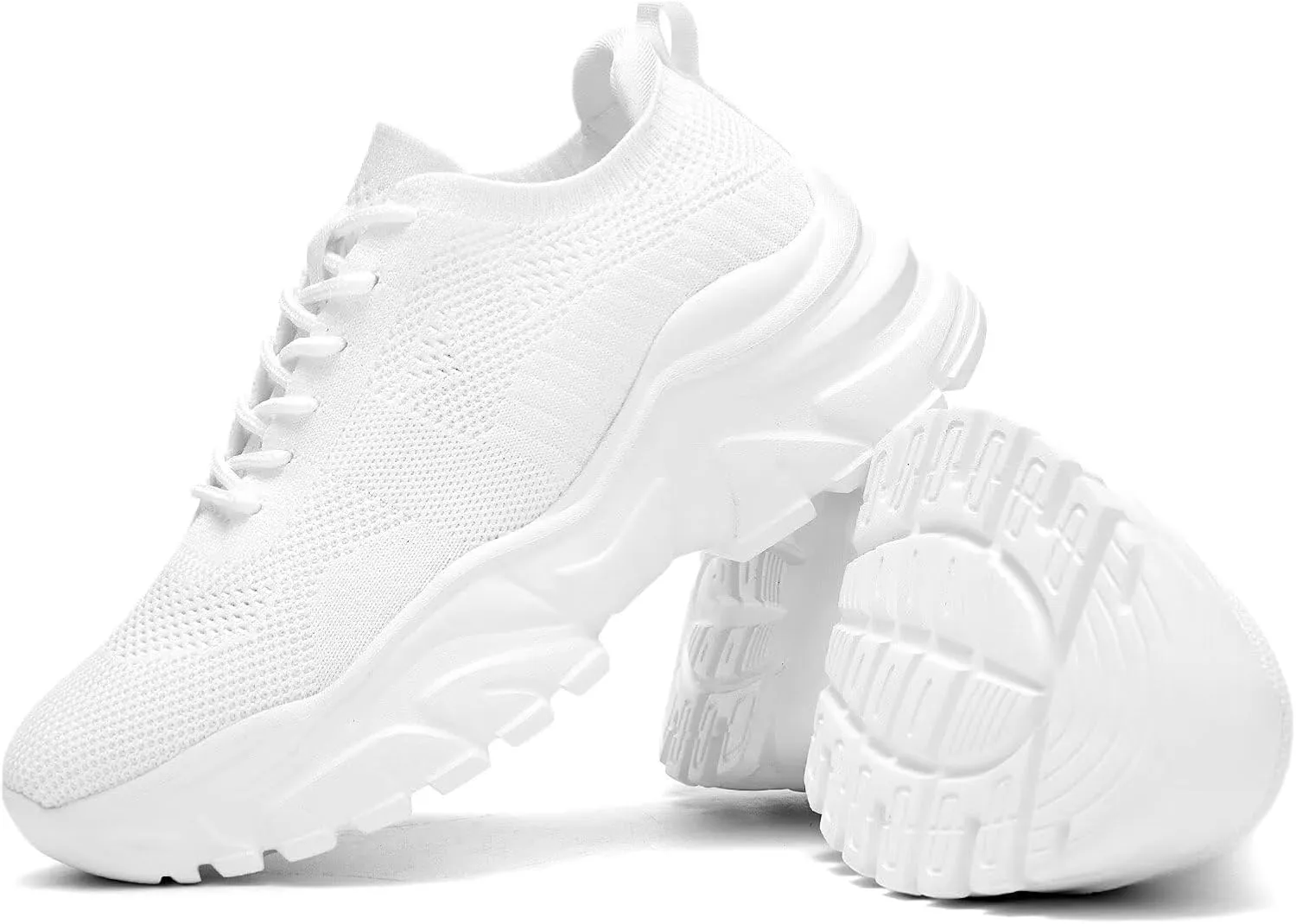 Womens Walking Shoes Non Slip Ladies Running Fashion Athletic Sneakers Work Gym Tennis Athletic Sports Comfort Breathable Lightweight Mesh Soft Sole