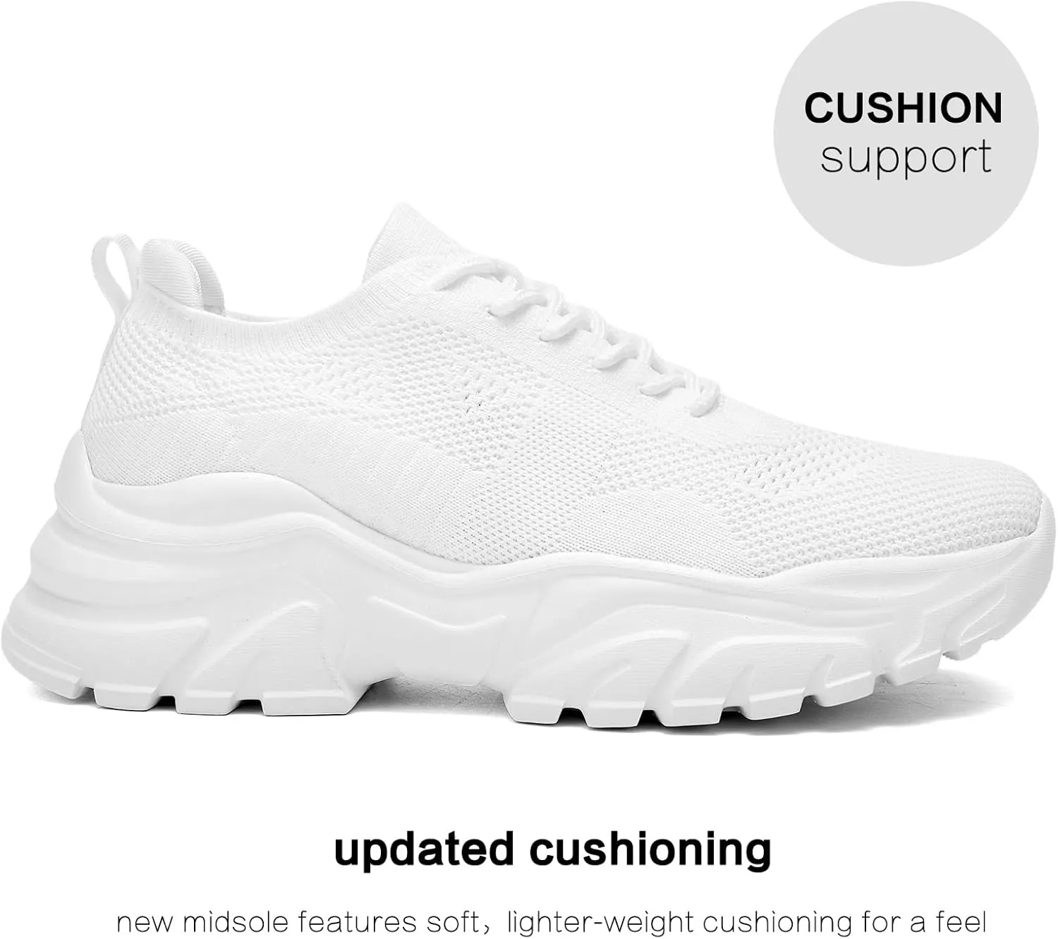 Womens Walking Shoes Non Slip Ladies Running Fashion Athletic Sneakers Work Gym Tennis Athletic Sports Comfort Breathable Lightweight Mesh Soft Sole