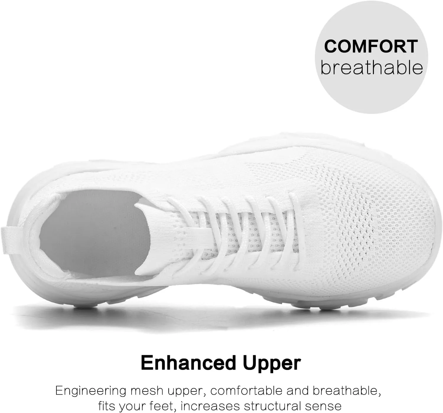 Womens Walking Shoes Non Slip Ladies Running Fashion Athletic Sneakers Work Gym Tennis Athletic Sports Comfort Breathable Lightweight Mesh Soft Sole