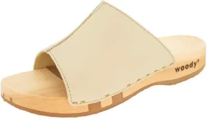 woody Women's Clog Mules, Cream, 8