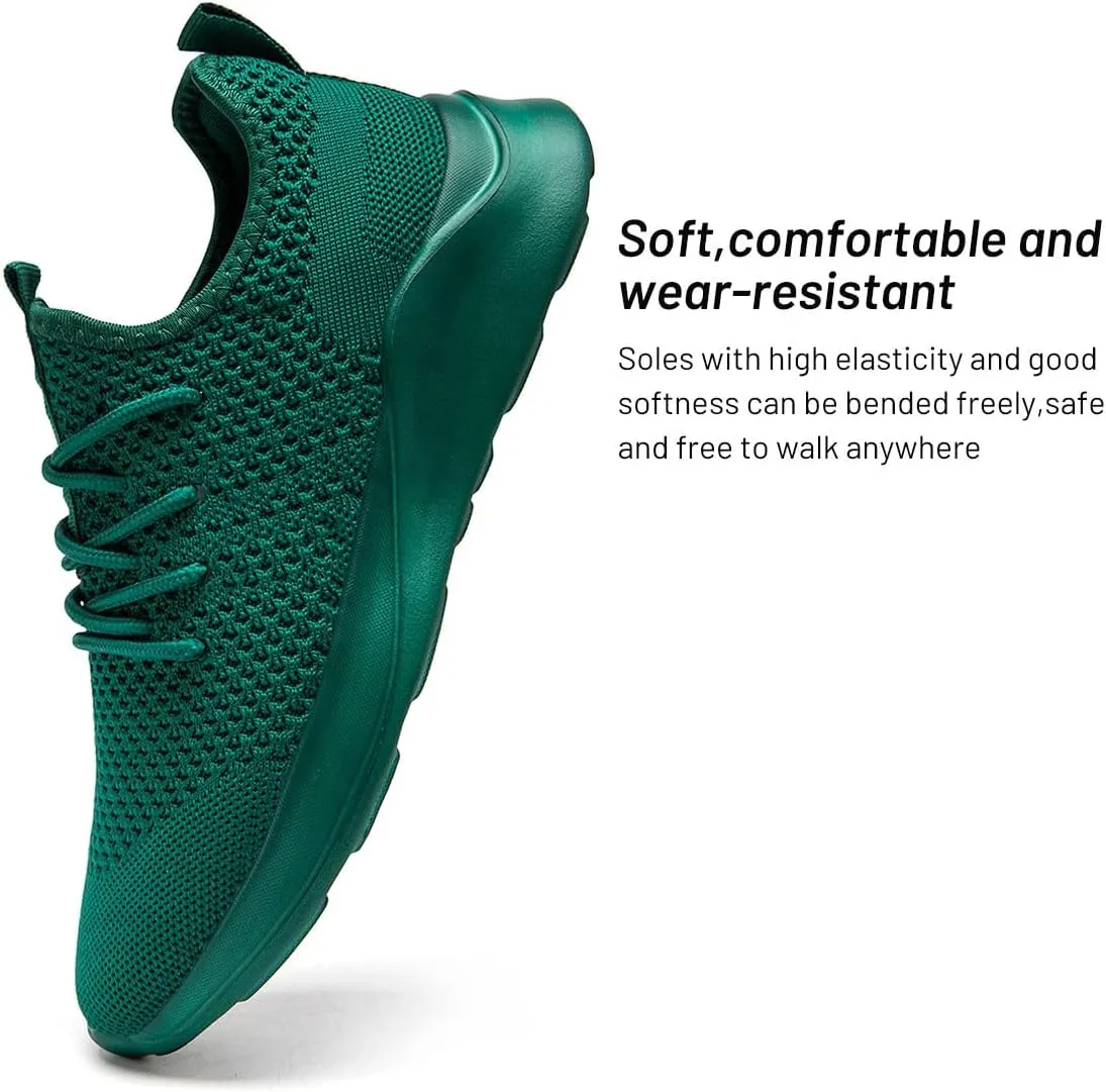 WYGRQBN Mens Walking Shoes Lightweight Breathable Slip On Running Shoes Gym Workout Tennis Fashion Sneakers