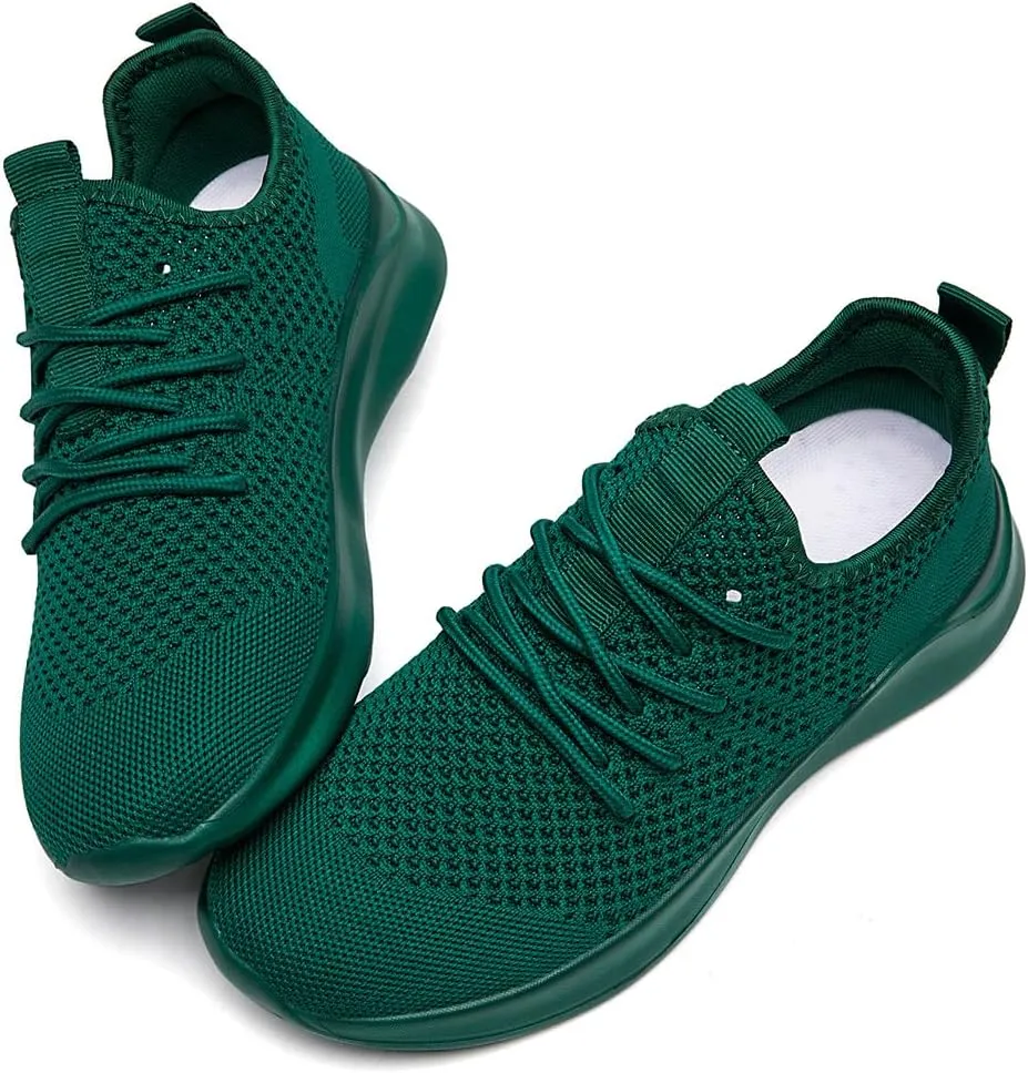 WYGRQBN Mens Walking Shoes Lightweight Breathable Slip On Running Shoes Gym Workout Tennis Fashion Sneakers