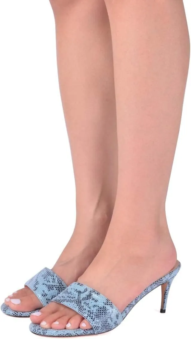 YDN Women Comfy Kitten Low Heel Mules Slip on Clog Sandals Open Toe Dress Pumps Slide Shoes Size 4-15 US