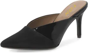 YDN Women Pointed Toe Mid Heel Clogs Mules Slip on Sandals Slide Dress Shoes Size 4-15