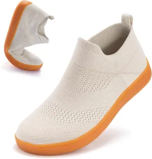 ZYEN Wide Toe Box Shoes Women Wide Width Sneakers Zero Drop Minimalist Barefoot Shoes Comfort Non-Slip Wide Running Walking Shoes