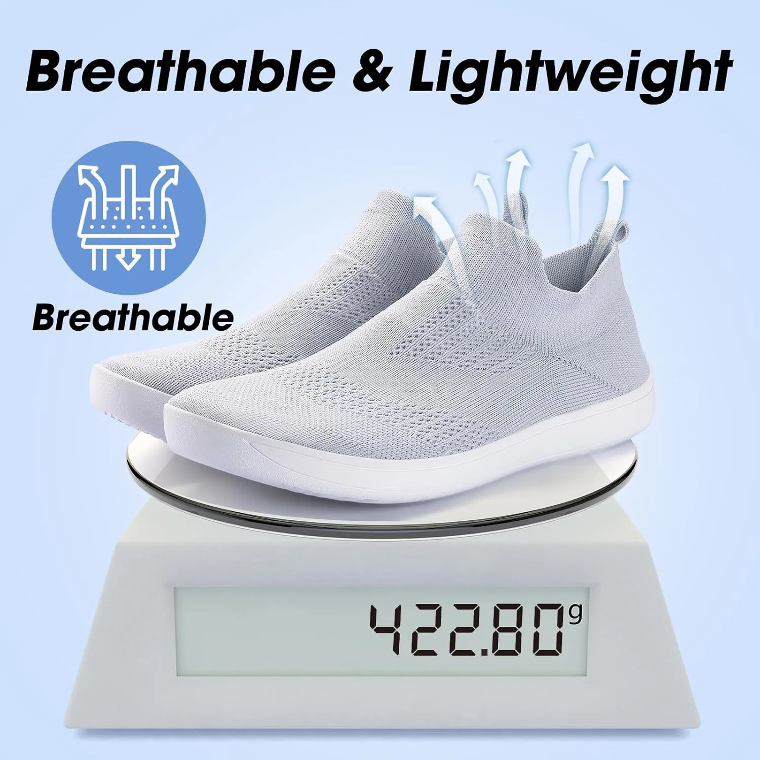 ZYEN Wide Toe Box Shoes Women Wide Width Sneakers Zero Drop Minimalist Barefoot Shoes Comfort Non-Slip Wide Running Walking Shoes
