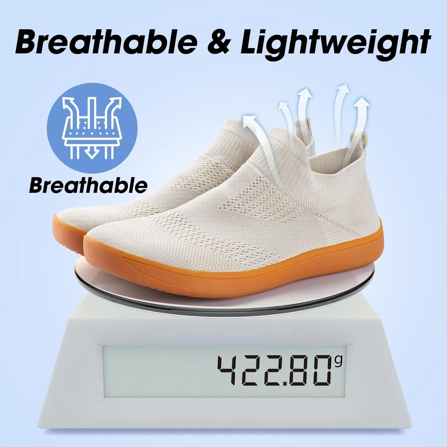 ZYEN Wide Toe Box Shoes Women Wide Width Sneakers Zero Drop Minimalist Barefoot Shoes Comfort Non-Slip Wide Running Walking Shoes