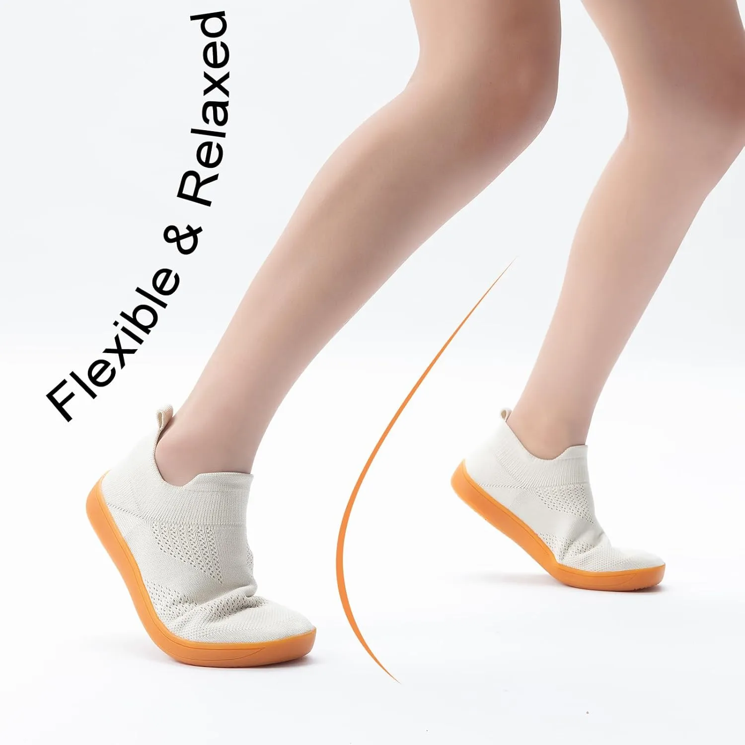 ZYEN Wide Toe Box Shoes Women Wide Width Sneakers Zero Drop Minimalist Barefoot Shoes Comfort Non-Slip Wide Running Walking Shoes